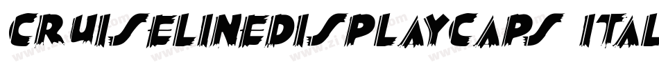 CruiselineDisplayCaps Italic字体转换